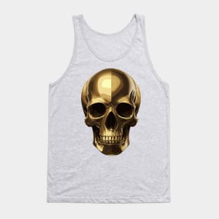 Golden scull Tank Top